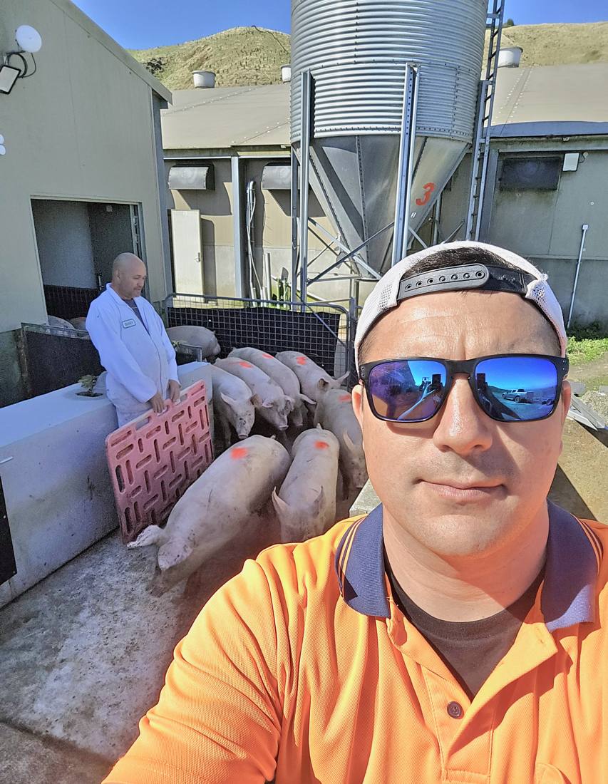 A Rawhiti team member on the farm